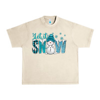 Sandshell let it snow with cute snowman bbs Urban Heavy Tee - BundleAndBundleShop