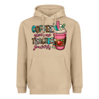 Mushroom coffee gives me teacher powers Heavyweight Hoodie - OliviaCreatesArt