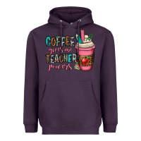 Plum coffee gives me teacher powers Heavyweight Hoodie - OliviaCreatesArt