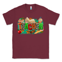 Burgundy teacher fall Classic Tee - MaliasSmallBusiness