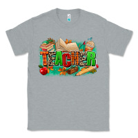 Heather Grey teacher fall Classic Tee - MaliasSmallBusiness