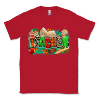 Red teacher fall Classic Tee - MaliasSmallBusiness