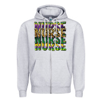 Heather Grey nurse mardi gras Zipper Hoodie - CowGirlArtShop