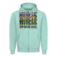 Seafoam nurse mardi gras Zipper Hoodie - CowGirlArtShop