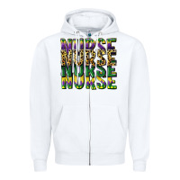 White nurse mardi gras Zipper Hoodie - CowGirlArtShop