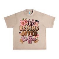 French Oak life begins after coffee Urban Heavy Tee - JahusDesignShop