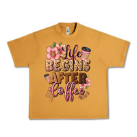 Peanut Butter life begins after coffee Urban Heavy Tee - JahusDesignShop