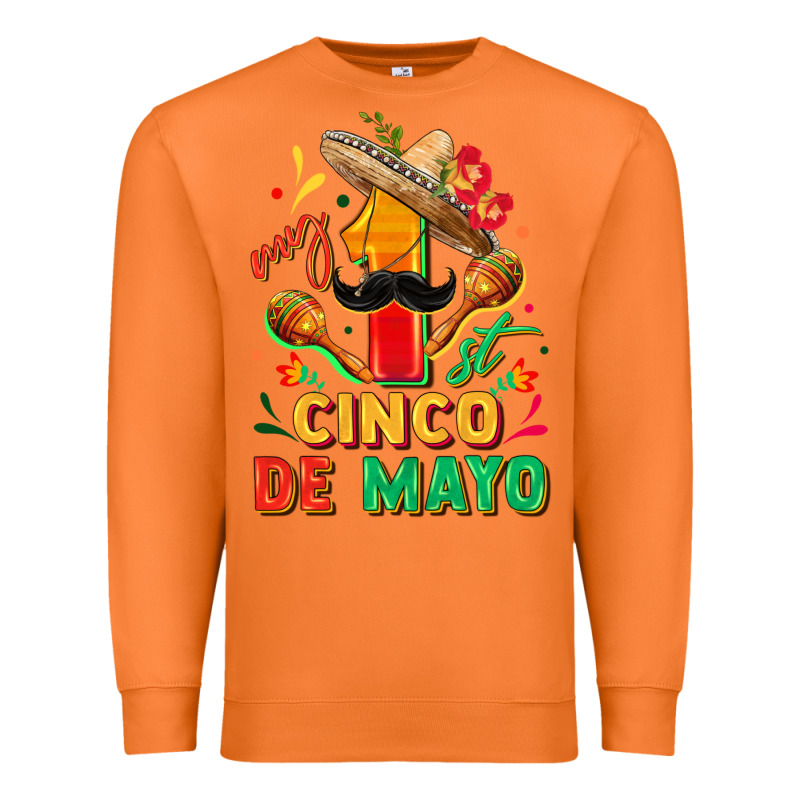My First Cinco De Mayo Premium Sweatshirt by FaDigitalArtStudio | Teevron