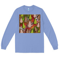 Colony Blue Christmas cakes western Long Sleeve Tee - Jasminsmagicworld