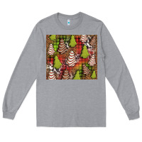 Heather Grey Christmas cakes western Long Sleeve Tee - Jasminsmagicworld