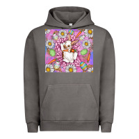 Pigment Tornado Easter Bunny Urban Hoodie - CowhideDigitalArt