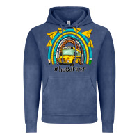 Vintage Denim bus driver rainbow Vintage Hoodie - NancyCooperArtShop