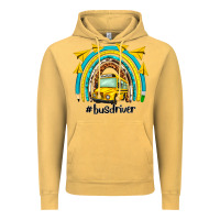 Vintage Mustard bus driver rainbow Vintage Hoodie - NancyCooperArtShop