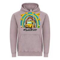 Vintage Zinc bus driver rainbow Vintage Hoodie - NancyCooperArtShop