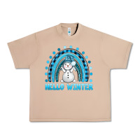 Burro hello winter rainbow with snowman bbs Urban Heavy Tee - BundleAndBundleShop