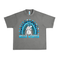 Tornado hello winter rainbow with snowman bbs Urban Heavy Tee - BundleAndBundleShop