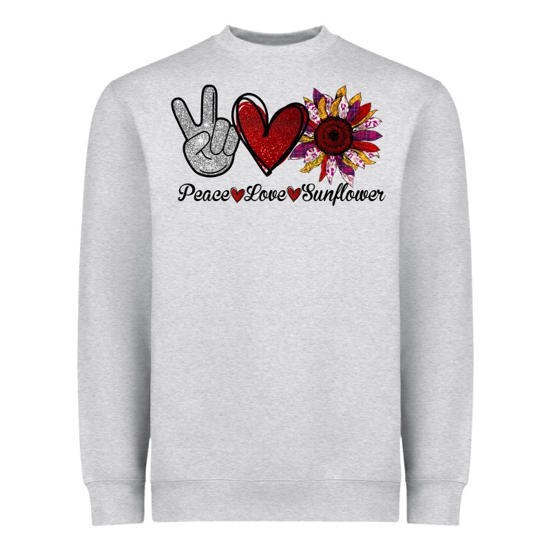 Peace Love Sunshine Sunflower Heavyweight Sweatshirt by Bettercallsaul | Teevron