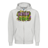 Dove Grey on tuesday we wear beads Zipper Hoodie - CowGirlArtShop