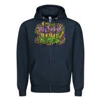 Navy on tuesday we wear beads Zipper Hoodie - CowGirlArtShop