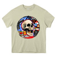 Mossy police skull and police equipment Heavy Core Tee - AdoDesignShop