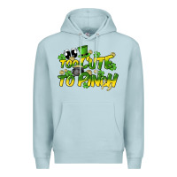 Blue Mist Too cute to pinch St. Patrick's Day Premium Hoodie - HowdyJamesFarm
