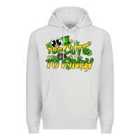 Dove Grey Too cute to pinch St. Patrick's Day Premium Hoodie - HowdyJamesFarm