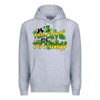 Heather Grey Too cute to pinch St. Patrick's Day Premium Hoodie - HowdyJamesFarm