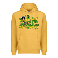 Mustard Too cute to pinch St. Patrick's Day Premium Hoodie - HowdyJamesFarm