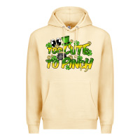 Pina Colada Too cute to pinch St. Patrick's Day Premium Hoodie - HowdyJamesFarm