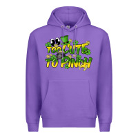 Purple Too cute to pinch St. Patrick's Day Premium Hoodie - HowdyJamesFarm