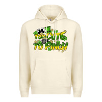 Sandshell Too cute to pinch St. Patrick's Day Premium Hoodie - HowdyJamesFarm