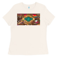 Bone western gemstone and leopard with serape licanse plate Ladies Tee - Artiststas