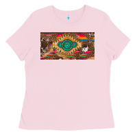 Bubblegum Pink western gemstone and leopard with serape licanse plate Ladies Tee - Artiststas