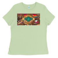 Matcha western gemstone and leopard with serape licanse plate Ladies Tee - Artiststas