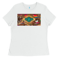 White western gemstone and leopard with serape licanse plate Ladies Tee - Artiststas