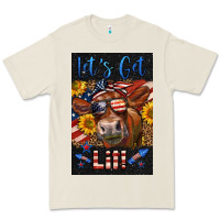 Bone Western Let's Get Lit Cow Premium Tee - LillyAllenDesigns