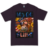 Plum Western Let's Get Lit Cow Premium Tee - LillyAllenDesigns