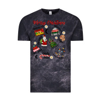 Cloud Black Merry Christmas Vintage Tee - MaliasSmallBusiness