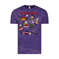 Cloud Purple Merry Christmas Vintage Tee - MaliasSmallBusiness