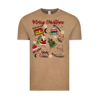 Vintage Coffee Merry Christmas Vintage Tee - MaliasSmallBusiness