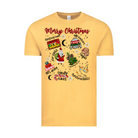 Vintage Mustard Merry Christmas Vintage Tee - MaliasSmallBusiness