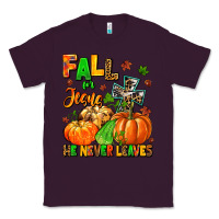 Plum fall for jesus he never leaves Classic Tee - MaliasSmallBusiness
