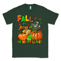 Sports Green fall for jesus he never leaves Classic Tee - MaliasSmallBusiness