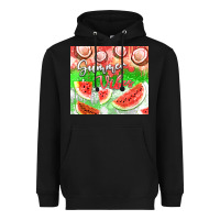 Black Watermelon and coconut summer 20oz skinny tumbler Heavyweight Hoodie - FaDigitalArtStudio