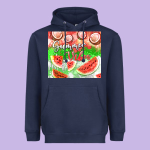 Watermelon And Coconut Summer 20oz Skinny Tumbler Heavyweight Hoodie Designed By Fadigitalartstudio