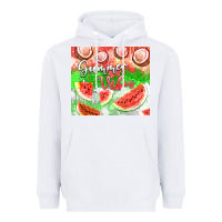 White Watermelon and coconut summer 20oz skinny tumbler Heavyweight Hoodie - FaDigitalArtStudio