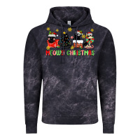 Cloud Black meowy christmas cats Vintage Hoodie - MaliasSmallBusiness