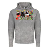 Cloud Rock meowy christmas cats Vintage Hoodie - MaliasSmallBusiness