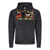 Vintage Black meowy christmas cats Vintage Hoodie - MaliasSmallBusiness