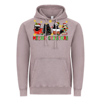 Vintage Zinc meowy christmas cats Vintage Hoodie - MaliasSmallBusiness